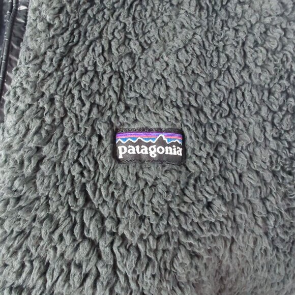 Patagonia Vest Medium Black Reversible Sherpa Nylon - Picture 6 of 10